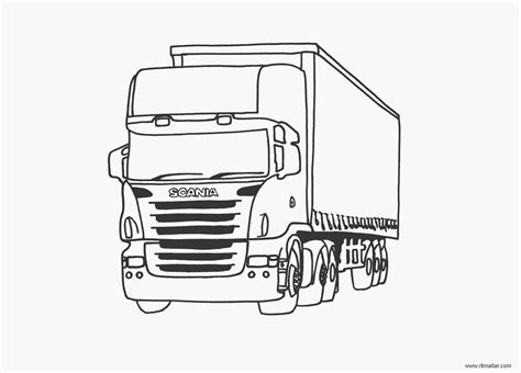 scania trucks  coloring pages sketch coloring page