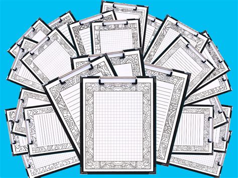 printable coloring journal pages bundle teaching resources