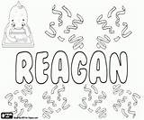 Girl Name Coloring Reagan Boy Names Pages sketch template