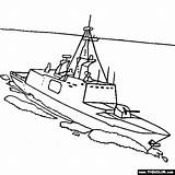 Coloring Ship Pages Drawing Frigate Class Battleship Navy Fayette La Boat Speedboat Sailboat Naval Boats Submarine Online Gif Getdrawings Thecolor sketch template
