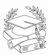 Dibujos Birrete Graduation Diploma Graduación Con Drawing Graduacion Coloring Visit Cards sketch template