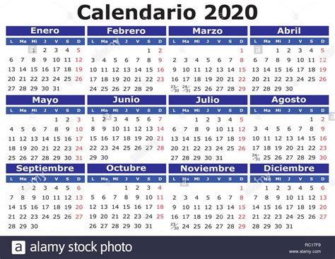 vector calendar spanish easy edit apply