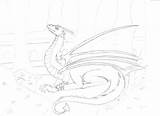 Smaug Coloring Uncolored Pages Deviantart Template sketch template