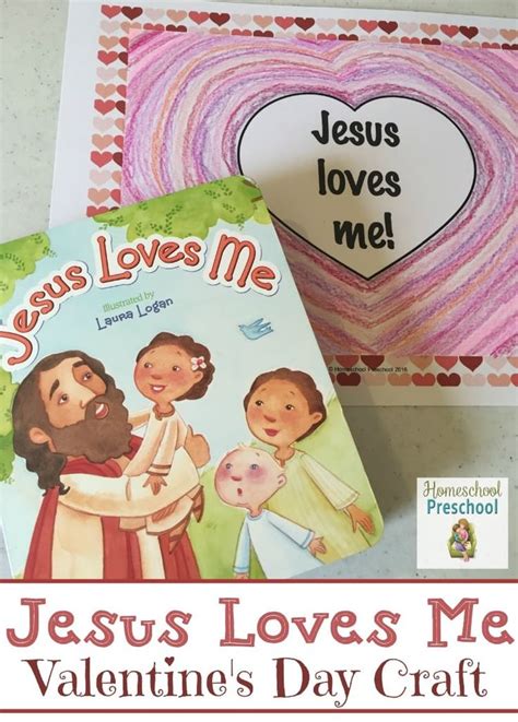 jesus loves  valentines day craft preschool valentine crafts