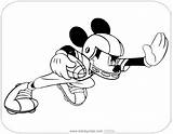 Mickey Coloring Football Mouse Pages Disneyclips Running Funstuff sketch template