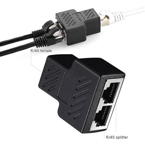 buy pcs rj splitter adapter    port usb  rj socket adapter cable