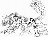 Bots Ravage Dinosaurios Colorir Getdrawings Beast Bocetos sketch template