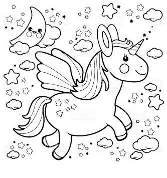 baby unicorn coloring  coloring page unicorn coloring pages