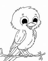 Bird Coloring Cute Pages Kids Drawing Birds Baby Owl Colouring Easy Little Canary Color Clipart Getdrawings Drawings Printable Library Print sketch template