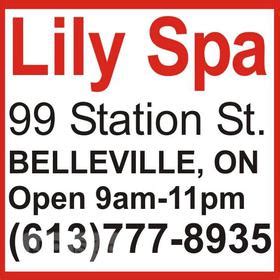 lily spa    belleville ontario open  pm