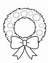Wreath Coloring Pages Printable Christmas Drawing Advent Color Getdrawings Kids Recommended sketch template