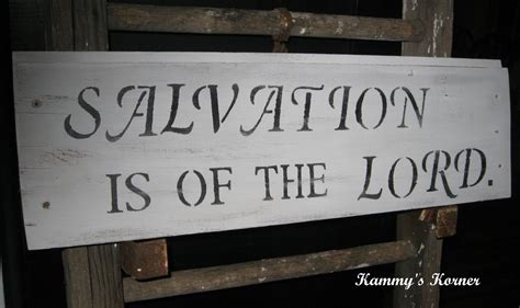 kammys korner salvation    lord signs