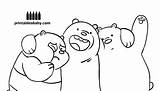 Bears Bare Coloring Pages Bear Printable Cartoon Sheets Template Choose Board sketch template