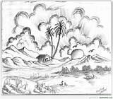 Scenery Pencil Drawing Sketch Sketches Nature Natural Beautiful Easy Drawings Simple Shading Step Kids Landscape Jaydeep Draw Getdrawings Scenic Sketching sketch template