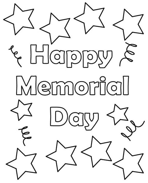 memorial day printable coloring pages