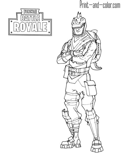 fortnite battle royale coloring page rex fortnite coloring pages