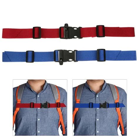 pcs adjustable high quality webbing sternum strap backpack chest harness  whistle