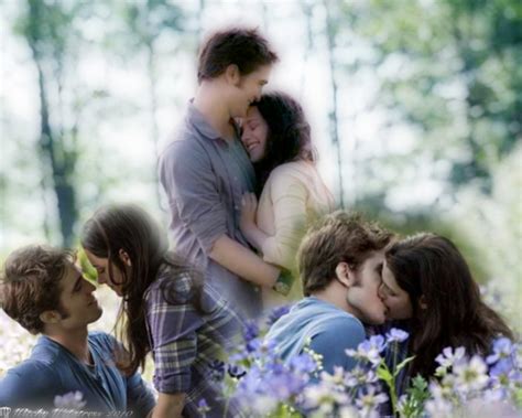 Twilight Series Images Edward Holds Bella In The Meadow