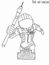 Fortnite Coloring Pages Print Color sketch template