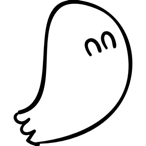 icon halloween ghost outline