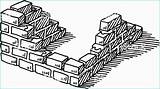 Mur Brique Bricks Briques Pile Vecteur Stack Trendmetr Bata sketch template