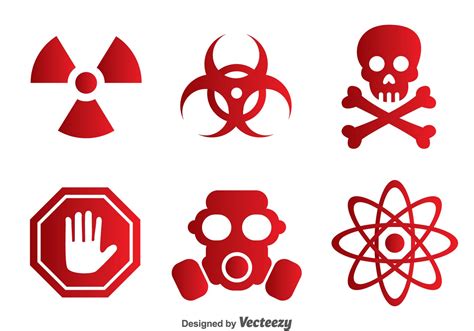 toxic symbol vector art icons  graphics