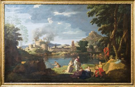 paysage avec orphée et eurydice nicolas poussin