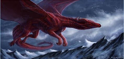 big red dragon hd artist  wallpapers images backgrounds