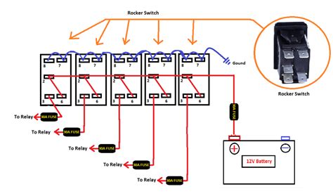 double rocker switch wiring diagram