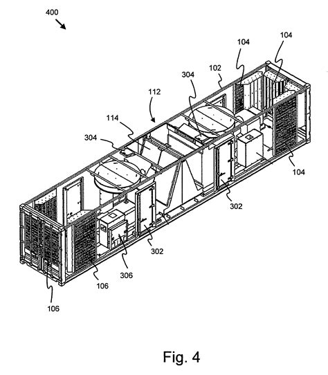 patent  air flow arrangement   diesel generator sets  shipping container