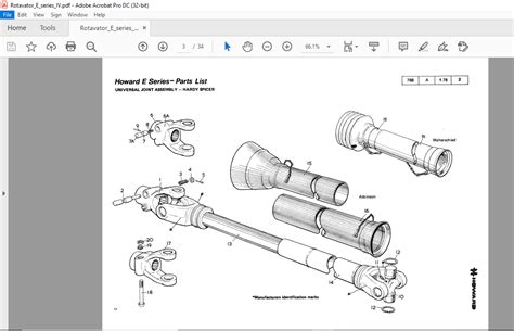 howard rotavator  series iv spare parts list manual   heydownloads manual