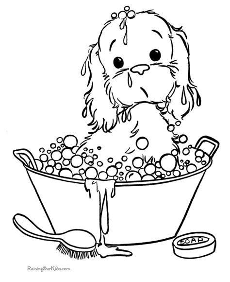 printable puppy coloring pictures