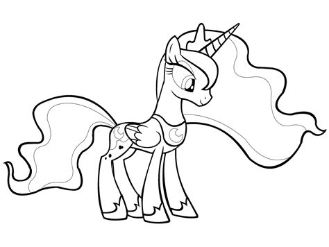 pony luna coloring pages  getdrawings