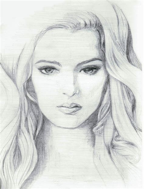beautiful girl sketch  paintingvalleycom explore collection