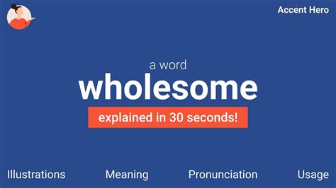 wholesome meaning  pronunciation youtube