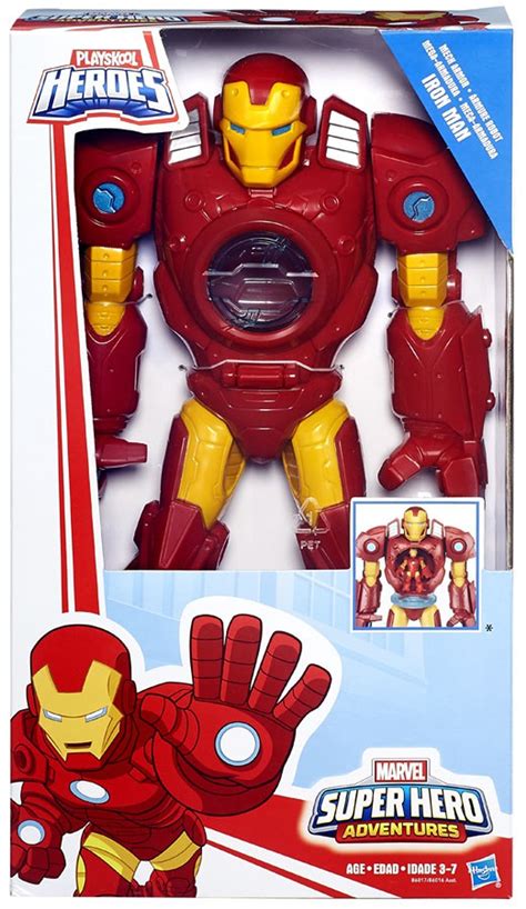 marvel playskool heroes super hero adventures iron man  action figure hasbro toys toywiz
