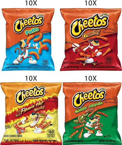 cheetos cheese flavored snacks variety pack 40 count