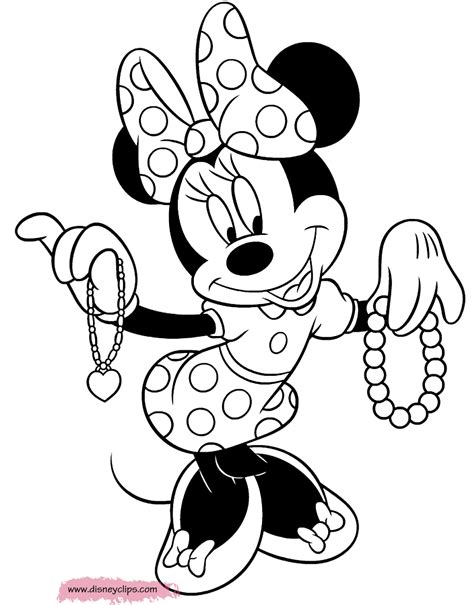 minnie mouse coloring pages  printable