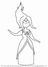 Adventure Princess Time Flame Draw Drawing Step Drawingtutorials101 Tutorials Drawings Style Characters Disney Princesses Learn sketch template