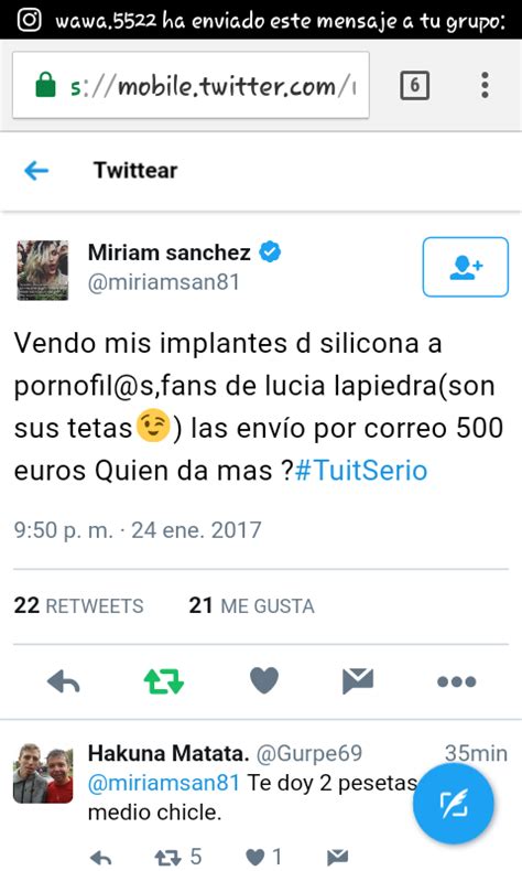 Miriam Sánchez Lucía Lapiedra Vende Sus Implantes De Mamas