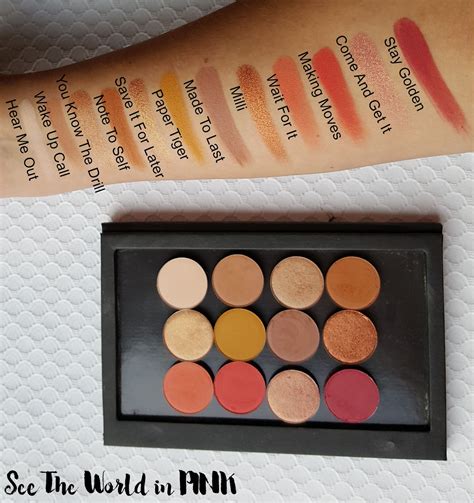 colourpop single pressed powder eye shadows swatches review   sunset inspired makeup