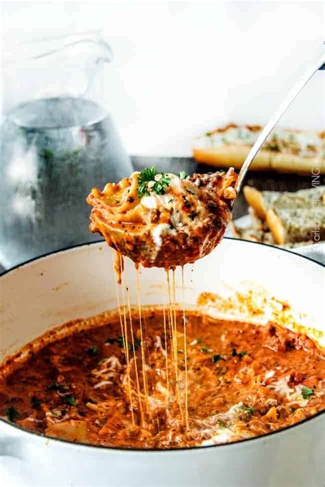 best ever one pot lasagna soup with video carlsbad cravings
