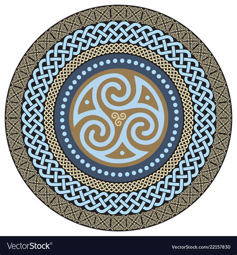 celtic design ancient celtic magic mandala vector image