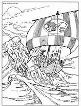 Norse Mythology Viking Goddesses Dover Vikings Valhala Publications Coloriages Designlooter Grown Ups Mythological Doverpublications sketch template