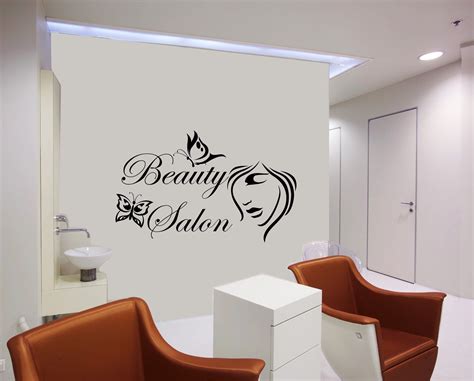 Wall Decals Beauty Salon Hair Fashion Girl Woman Face Haircut