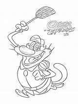 Oggy Cafards Coloring Cockroaches Sister Baratas Cafard Justcolor Coloriages Grale Coloriageetdessins sketch template