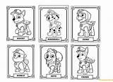 Paw Patrol Dogs Skye Zuma Marshall Rocky Rubble Chase Online Pages Coloring Color sketch template