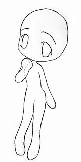 Base Chibi Body Template Girl Coloring sketch template