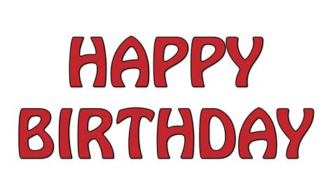 happy birthday text red  stock photo public domain pictures