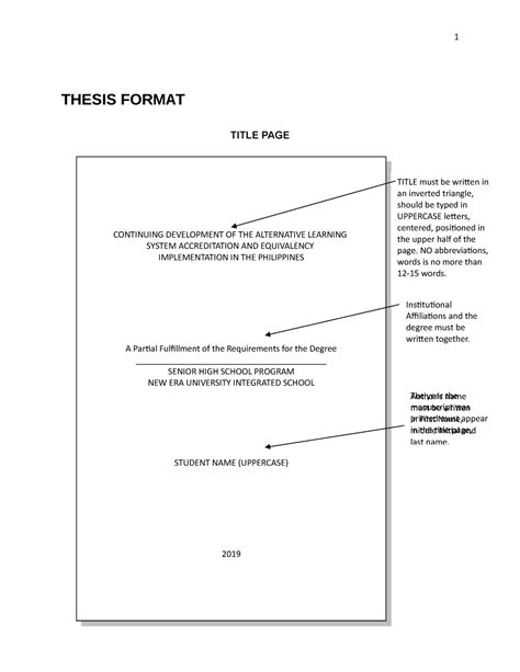 thesis format thesis format title page continuing development